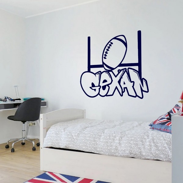 Example of wall stickers: Gexan Graffiti Rugby